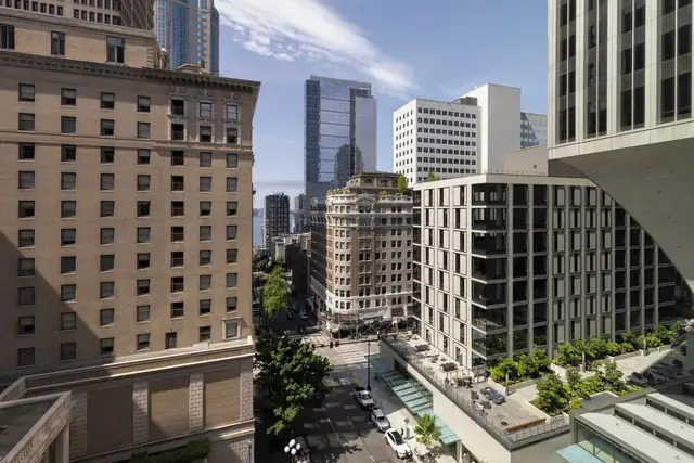 Fairmont Olympic en Seattle, edificio urbano de gran altura