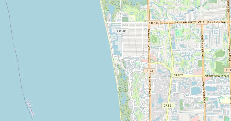 Mapa de The Ritz-Carlton, Naples con los hoteles cercanos