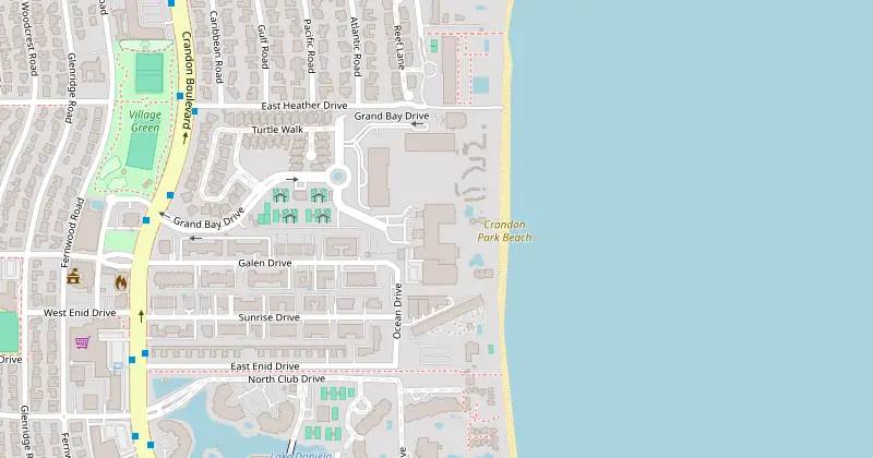 Mapa de The Ritz-Carlton Key Biscayne, Miami con los hoteles cercanos