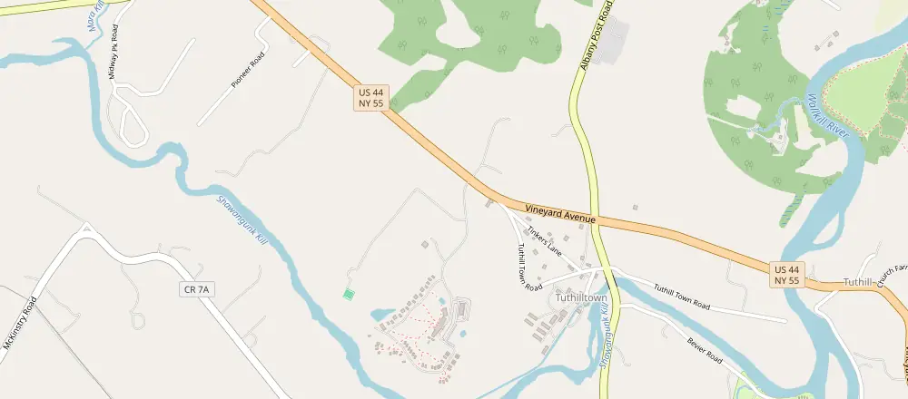 Mapa de Valle del Hudson con los hoteles cercanos
