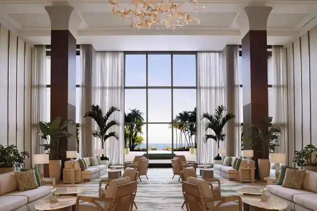 El Ritz-Carlton Key Biscayne en Miami, vestíbulo del hotel