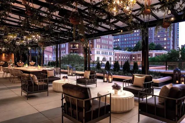 The Ritz-Carlton St. Louis en Clayton, área de exterior con muebles modernos